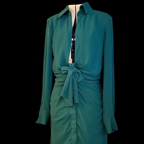 Deep vneck shirt dress (NWT) - Picture 6 of 11